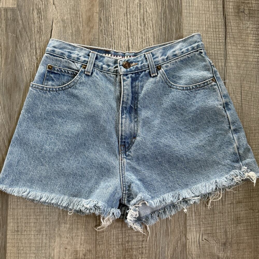 Vtg Forenza 90s High Rise Denim Jean Shorts Women size 2/4 Cut Off Festival 80s